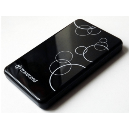1.0TB (USB3.1) 2.5" Transcend "StoreJet 25A3", Black, Anti-Shock, One Touch Backup