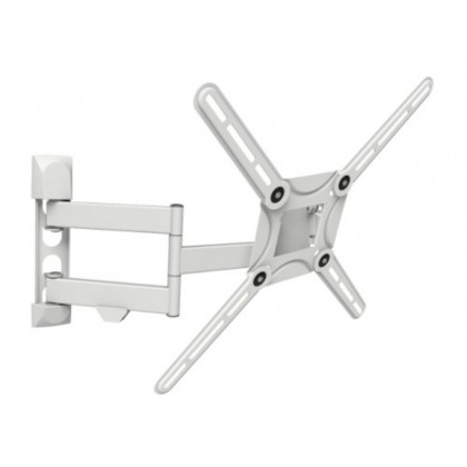 Wall Mount Barkan ''3400W'' White 29"-65" Full Motion, max.40kg, VESA mm: up to 400x400mm- https://www.barkanmounts.com/products/TV-Mounts/3400W