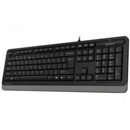 Keyboard A4Tech FK10, Multimedia Hot Keys, Laser Inscribed Keys , Splash Proof, Black/Grey, USB