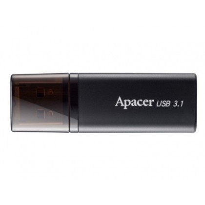 16GB USB3.1 Flash Drive  Apacer "AH25B",  Black, Matte Metal, Classic Cap (AP16GAH25BB-1)