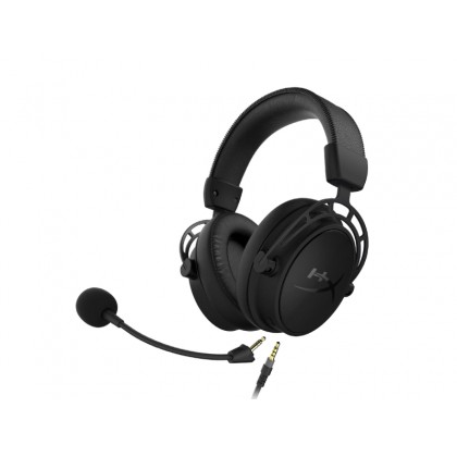 Headset  HyperX Cloud Alpha S Blackout, Black, Microphone: detachable, Frequency response: 13Hz–27,000 Hz, Detachable headset braided cable length:1m+2m extension, 3.5 jack, Virtual 7.1 surround sound