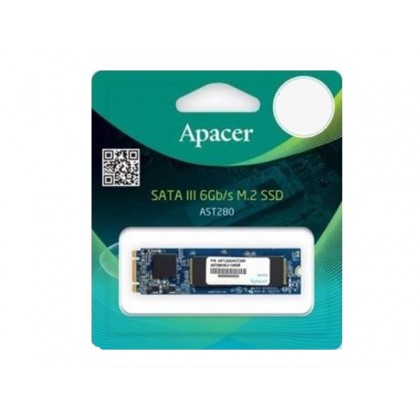 M.2 SATA SSD  480GB Apacer AST280 "AP480GAST280" [80mm, R/W:520/495MB/s, 84K IOPS, Phison S11, TLC]