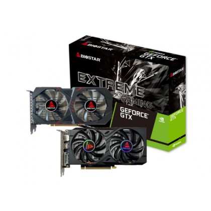BIOSTAR GeForce GTX1660 Ti  6GB GDDR6, 192bit, 1770/12000Mhz, CUDA: 1536 processing, 1xDVI, 1xHDMI, 1xDP,  Dual fan, 8pin x1, Retail (VN1666TF69)
