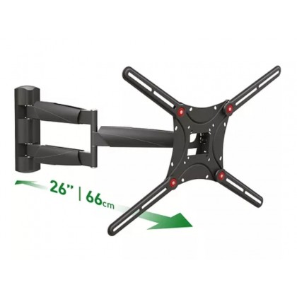 Wall Mount Barkan ''BM443LP'' Black 13"-75" Move Long, max.43kg, VESA mm: up to 600x400mm -    https://www.barkanmounts.com/tv-mounts/BM443LP