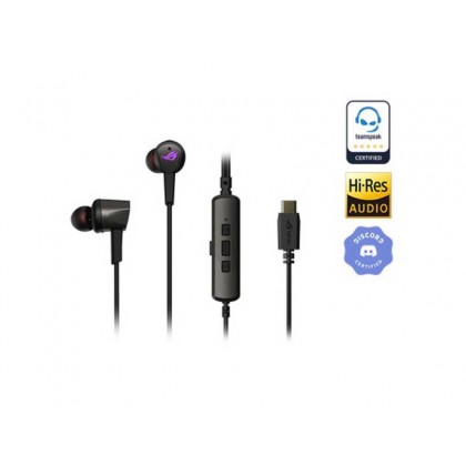 Gaming Earphones Asus ROG Cetra II Core, 9.4mm driver, 32 Ohm, 20-40kHz, 18g,1.25m, 3.5mm .