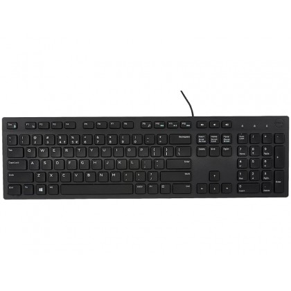 Keyboard Dell KB216, Multimedia, Fn Keys, Quiet keys, Spill resistant, Black, USB
