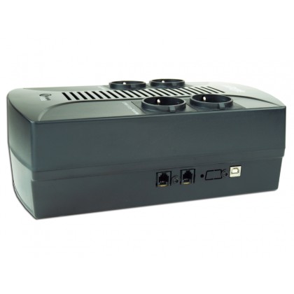 Gembird EnerGenie EG-UPS-002, 850VA / 510W, UPS with AVR, 4x Schuko outlets, LED status indication, USB port