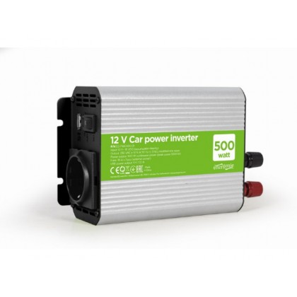 EnerGenie EG-PWC500-01, 12 V Car power inverter, 500 W, with USB port / 5V-1A