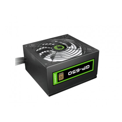 Power Supply ATX 650W GAMEMAX GP-650, 80+ Bronze, Active PFC, 140mm silent fan, Retail