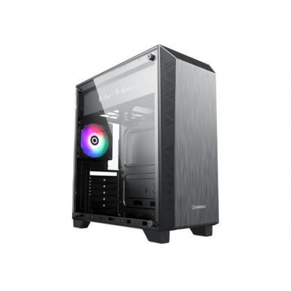 Case ATX GAMEMAX Nova N5, w/o PSU, 1x120mm, FRGB LED fan, ARGB LED strip, TG, USB 3.1, Black