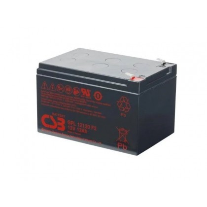 CSB Battery 12V 12AH, GP 12120 F2, 3-5 Years Life Time