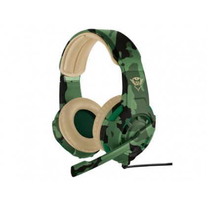 Trust Gaming GXT 310C Radius Headset - Jungle Camo,  Comfortable over-ear gaming headset with adjustable mic and powerful sound