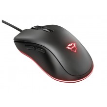 Trust Gaming GXT 930 Jacx RGB Mouse, 200 - 6400 dpi, 6 Programmable, responsive buttons including 2 thumb buttons, Fully adjustable RGB lighting with multiple effects, Braided cable 1,8 m USB, Black