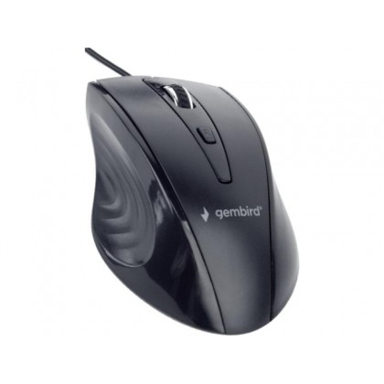 Gembird MUS-4B-02, Optical Mouse, 1200dpi, 4-button, USB, Black