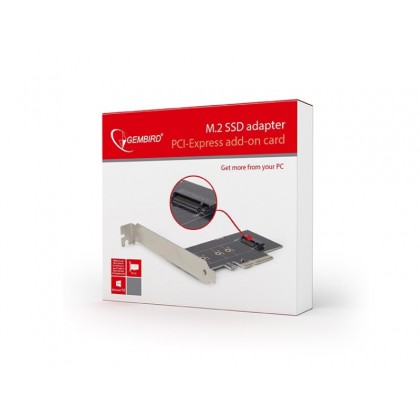 PCI-Express to M.2, Gembird "PEX-M2-01", NVM Express, 2280, 2260, 2242, Bootable from UEFI v2.3.1