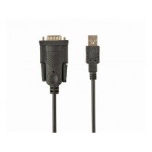Converter USB to Serial port, Gembird "UAS-DB9M-02",1.5m cable, Black