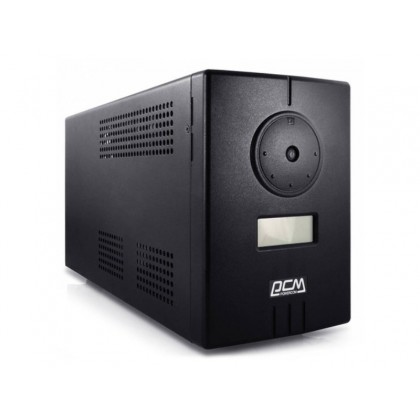 UPS PowerCom INF-800  800VA/480W,12Vdc,10A max charge curr., External Battery Only, 2*Schuko Sockets