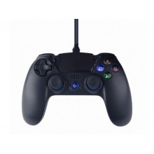 Gembird JPD-PS4U-01 Wired vibration game controller for PlayStation 4 or PC, Black