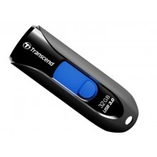 32GB USB3.1 Flash Drive Transcend "JetFlash  790", Black, Slider (R/W:90/25MB/s)
