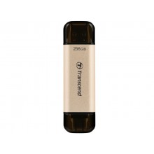 256GB USB3.1/Type-C Flash Drive  Transcend "JetFlash 930C", Gold, Classic Cap, OTG (R/W:420/400MB/s)