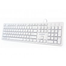 Gembird KB-MCH-03-W "Chocolate" Multimedia, Slimline keyboard with "chocolate" type keys, USB, White US-layout