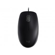 Mouse Logitech B110 Silent, Optical, 1000 dpi, 3 buttons, Ambidextrous, Black, USB
