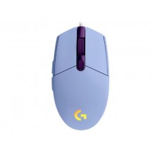 Gaming Mouse Logitech G102 Lightsync, Optical, 200-8000 dpi, 6 buttons, Ambidextrous, RGB, Lilac USB