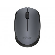Wireless Mouse Logitech M170, Optical, 3 buttons, Ambidextrous, 1xAA, Grey