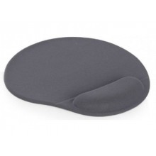Gembird MP-GEL-GR, Gel mouse pad with wrist support, grey