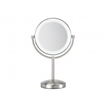 Mirror BaByliss 9437E , Table mirror, circular O 110mm, 8x LED, ring-shaped,classic and 5-way magnification,3x AA battery, mains operation
