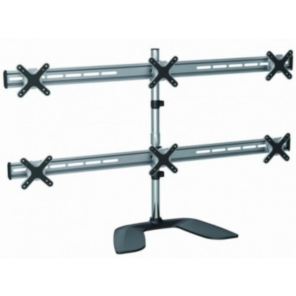 Table/desk stand for 6 monitors Reflecta PLANO DeskStand 23-1010 S, 13"-23", 100x100, 8kg/bracket. - https://reflecta.de/en/stands/238-reflecta-plano-deskstand-23-1010-s.html