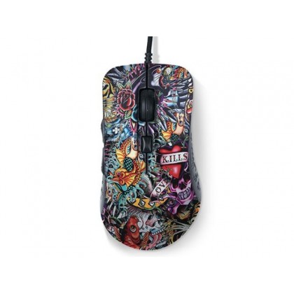 Gaming Mouse Qumo Splash, Optical,1200-3200 dpi, 6 buttons, Soft Touch, 7 color backlight, USB .