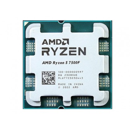 CPU AMD Ryzen 5 7500F  (3.7-5.0GHz, 6C/12T, L2 6MB, L3 32MB, 5nm, 65W), Socket AM5, Tray
