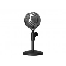 AROZZI Sfera entry level USB microphone with simple plug-and-play feature with Cardioid pick-up pattern, 1,8m, chrome