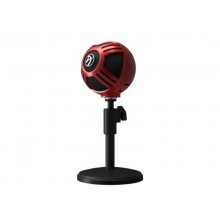 AROZZI Sfera entry level USB microphone with simple plug-and-play feature with Cardioid pick-up pattern, 1,8m, red