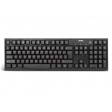 Keyboard SVEN Standard 304, Classic layout, Quiet, 1xUSB port, Black, USB + HUB