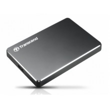 1.0TB (USB3.1) 2.5" Transcend "StoreJet 25C3", Iron Gray, Ultra-Slim, Aluminum Casing