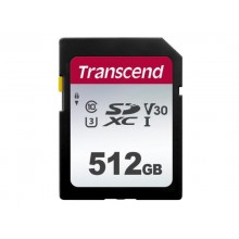 512GB SDXC Card (Class 10)  UHS-I, U3, Transcend 300S  "TS512GSDC300S" (R/W:95/45MB/s)