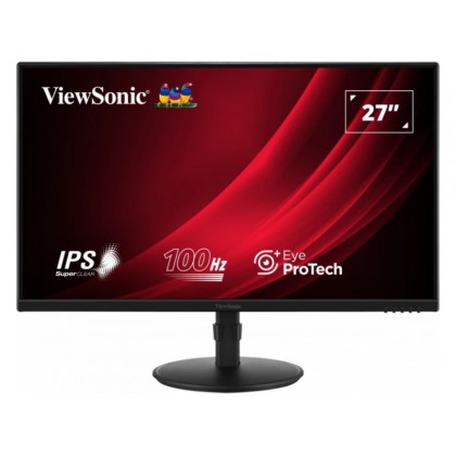 27.0" VIEWSONIC IPS LED VG2708A  Borderless Black (5ms, 1300:1, 250cd, 1920x1080, 178°/178°, VGA, HDMI, DispayPort, Audio Line-out, USB Hub: 2 x USB3.0, Speakers 2 x 2W, Height Adjustment, Pivot)