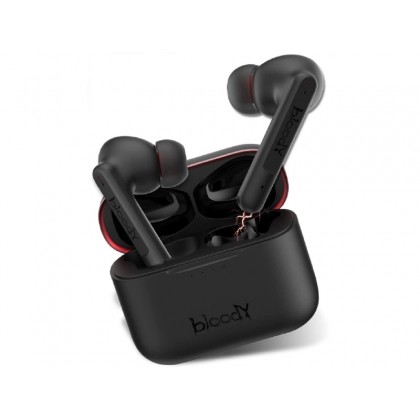 Wireless Gaming Earphones Bloody M90, 10 mm driver, 32 Ohm, 102db, Bluettoth 5.1, 40/500 mAh, Black , Система активного шумоподавления (ANC) оснащена усовершенствованным чипом, благодаря которому вы н