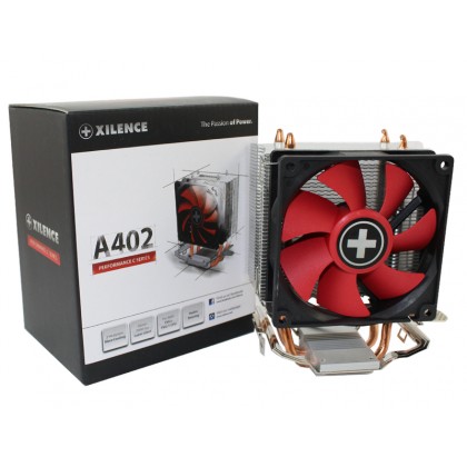 XILENCE Cooler XC025 "A402", Performance C, Socket AM4/FM2+/FM2/FM1/AM3+/AM3/AM2+/AM2 up to 130W, 92x92x25mm, PWM 600-2200 rpm, 14.0-23.8 dBA, 4pin, Aluminium Heatsink